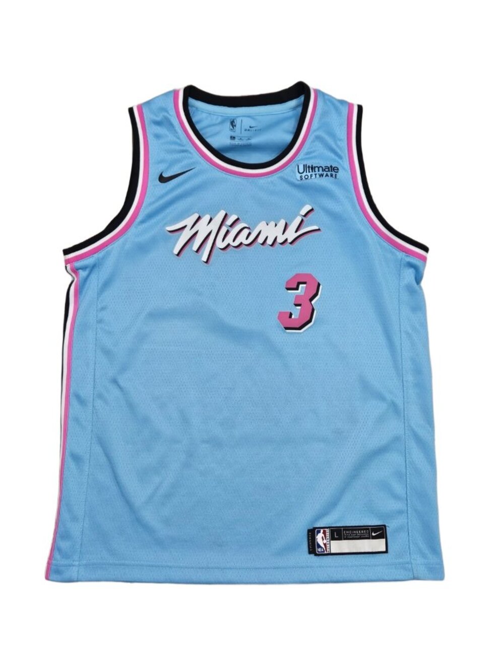 Dwyane Wade Miami Heat #3 Nike ViceWave Swingman Jersey Youth L